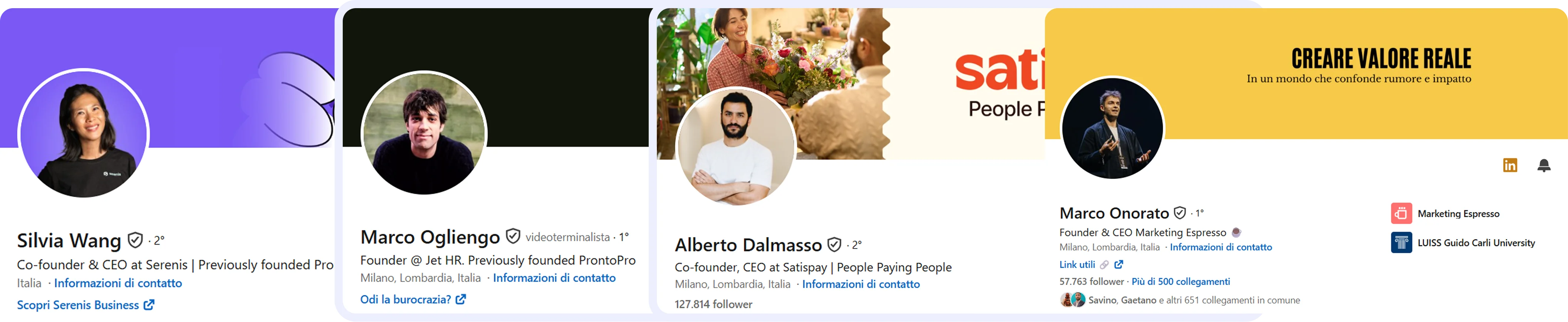 Preview of the available LinkedIn banners